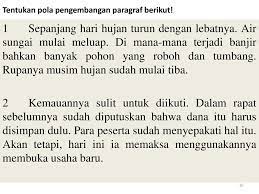 Maybe you would like to learn more about one of these? Paragraf Alinea Dan Pola Pengembangannya Ppt Download