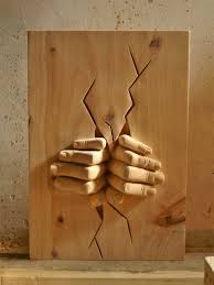 Wood Carving Art Hands Out Of The Wall Made By Scarving Watch The Video If You Like It Wood Carving Art Sculpture Wood Carving Art Wood Carving Patterns