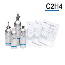A colorless flammable gas, c 2 h 4, derived from natural gas and petroleum and also occurring as a natural plant hormone, used as a source of many organic compounds, in welding and cutting metals, to ripen citrus fruits, and as an anesthetic. C2h4 Ethylene Calibration Gas Cylinder Safetygas