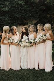 Our 15k Rustic Chic Idaho Wedding Peach Bridesmaid Dresses Rustic Bridesmaid Dresses Peach Bridesmaid