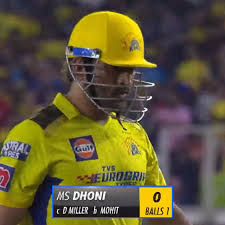 CricTracker - MS Dhoni bags a golden duck! 📸: Jio Cinema | Facebook