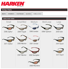 Harken Size Chart Sunglasses Team One Newport