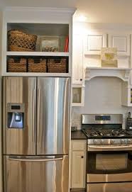 32 Kitchen Cabinets Around Refrigerator For More Storage Space Kitchen Design Home Kitchens Cottage Kitchen Cabinets