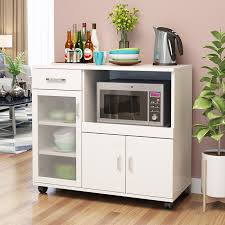 Tall white wooden microwave cabinet storage cupboard pantry organizer kitchen. Modern Minimalist Sideboard Microwave Oven Cupboard Cupboard Oven Locker Tea Living Room Nordic Kitchen Storage Cabinet