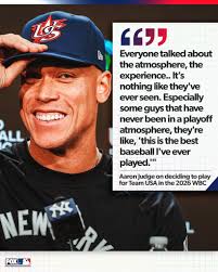 The captain is excited to play in the World Baseball Classic for the first  time in his career 🫡 📸: New York Yankees