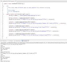 We can also use both bufferreader and scanner to read a text file line by line in java. Java Read File To String Journaldev
