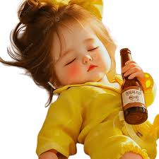 Seorang Bayi Perempuan Memegang Botol Anggur Dengan Ekspresi Bingung Di  Wajahnya, Seorang Bayi Perempuan Memegang Botol Anggur, Dengan Kebingungan  Di Wajahnya, Suasana Tidur PNG Transparan dan Clipart untuk Unduhan Gratis