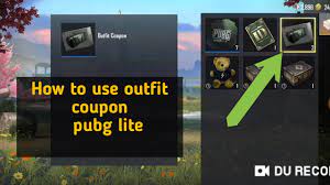 How To Use Outfit Coupon In Pubg Mobile Lite Yt Gamer S Youtube