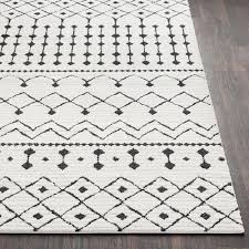 Black And White Moroccan Rug Ringwood Area Rug Home Rugs Moroccan Home Decor