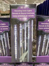 Costco Icicle Lights Cascading White Lights Icicle Lights Lights Rain Lights