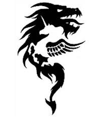 Attributing in the right way help us grow and create even more free content. Dragon And Unicorn Silhouette Dragon Silhouette Dragon Unicorn Tattoo Unicorn Outline