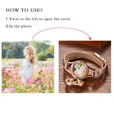 Cupimatch Pulseira difusora de óleo essencial, aço inoxidável e couro, ouro  rosa, 32 cm