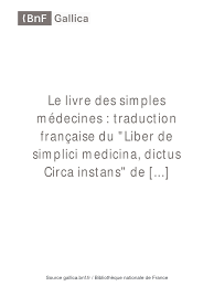 Combien de gens meurt a cause du lorier / 38 combien de watt pour un. Le Livre Des Simples Medecines Matthieu Platearius Bpt6k9722321w Pdf Propriete Intellectuelle Traductions