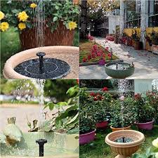 Great for any time of year, diy water fountains can even be heated to supply water to the birds and wildlife during. Backyard Birding Wildlife Fountain Pond Pump Solar Garden Fountain Pond Fountain With Lighting Exterior For Diy Garden Mini Pond 9v 1 8w Water Pump For Fountain Gocheer Solar Fountain Patio Lawn