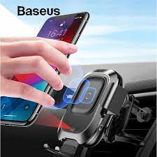 Baseus Intelligent Sensor Car Phone Holder For Iphone Xr Xs X Fast Qi Wireless Charger Air Vent Mount Mobile Pho Car Phone Holder Charger Car Iphone Car Holder