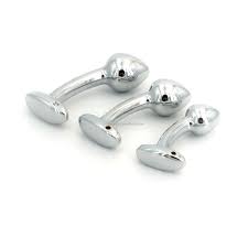 Mushroom Hairstyle G Spot Sex Toys for Women Metal Butt Plugs