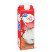 According to the labeling standards of the food and drug administration, heavy cream is a cream with no less than 36% milk fat. Great Value Ultra Pasteurized Real Heavy Whipping Cream 32 Oz Walmart Com