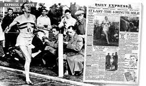 It takes a lot of training and the right diet to achieve, but it can be done if you work hard at it. Four Minute Mile How Daily Express Reported Roger Bannister S Victory History News Express Co Uk