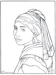 You can use our amazing online tool to color and edit the following famous art coloring pages. Painter Vermeer Art Coloring Pages