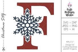 To make a paper snowflake, you need two essential craft supplies: Christmas Monogram Svg Snowflake Letter F Svg Dxf Png 383628 Svgs Design Bundles