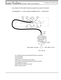 For typical jazz bass® wiring, the two volume controls blend the signals of the two pickups independently. Wiring Diagrams Bartolini Pickups Electronics