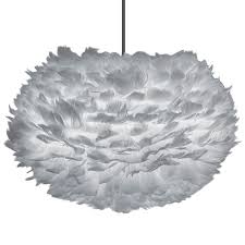 Eos Lampeskjerm Lys Gra Micro O22 Cm Feather Lamp Feather Light Shade Lamp Shades