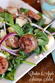 Flavorwise, chicken sausage isn't worlds away from its close cousin, chorizo. Chicken Apple Sausage Salad Mom Unleashed