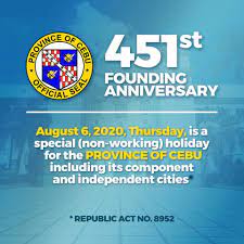 The civic holiday is not a statutory holiday although it's a day off for many employees across the country. Sugbo News Non Working Public Holiday For Cebu August 6 Facebook