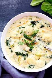 Creamy Chicken Gnocchi Soup Has A Thick And Rich Broth With Shredded Carrot Chicken Gnocchi Soup Olive Garden Chicken Gnocchi Soup Olive Garden Chicken Gnocchi