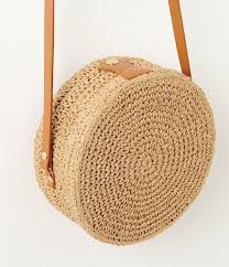 Round Satchel Bag Woman Brown Camaieu Women Brown Camaieu Round Satchel Woman Women Woven Beach Bags Crochet Bags Purses Rattan Bag