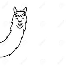 Directions draw an upside down u for the head. Cartoon Llama Face Drawing Mendijonas Blogspot Com