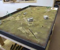 Desert Table With Wadi Gulley Miniature Wargaming Warhammer Terrain Wargaming Terrain