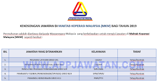Penolong pegawai latihan vokasional dv29 4. Jawatan Kosong Terkini Di Maktab Koperasi Malaysia Mkm Appjawatan Malaysia