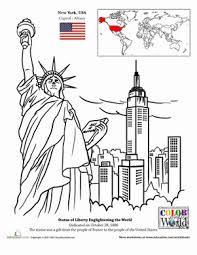 Free preschool coloring pages collections , all sets of coloring sheets activities for your kid. New York City Worksheet Education Com