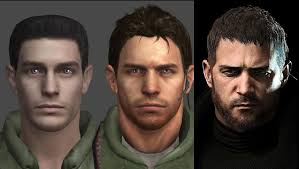 Re:remake Chris compared to Re5 Chris..Upon comparing the two you realise  just how seamless they look…He got a tan and he bulked up but it's almost  the exact same.