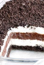 No Bake Chocolate Oreo Lasagna Sugar Apron Recipe Oreo Cake Recipes Desserts Oreo Lasagna