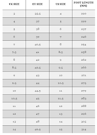 39 ageless foot measurement shoe size chart