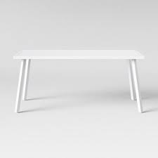 Beacon Hill 6 Person Slat Top Patio Dining Table White Project 62 Target Patio Dining Table Patio Dining Patio Table