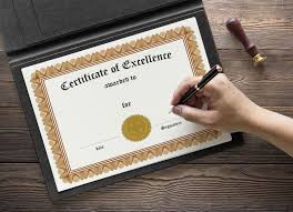 These tempates are ideal for every kind of business. Free A4 Size Achievement Certificate Mockup Psd Good Mockups
