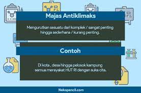Adapun contoh kalimat majas klimaks yaitu: 20 Contoh Kalimat Majas Antiklimaks Dan Pengertiannya Nekopencil