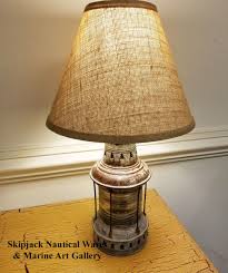 Early Galvanized Metal Anchor Lantern Nautical Table Lamp Skipjack Nautical Wares Lamp Table Lamp Lamp Finial