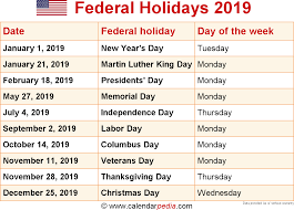 Singapore will have a total of eleven(11) national public holidays in 2020. Federal Holidays 2019