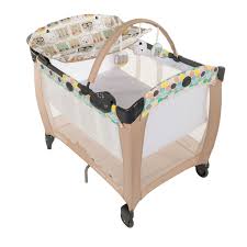 Giường Cũi Trẻ Em Giường Cũi Graco Contour Electra Bowtie Bear Travel Cot Pack N Play Graco