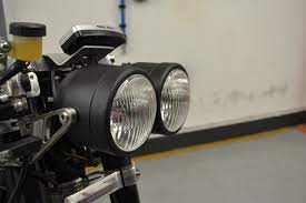 Dual Double Black Dominator Streetfighter Gsf600 Retro Motorcycle Motorbike 35 Watt Headlight Amazon Co Uk Car Cafe Racer Parts Retro Motorcycle Bike Details