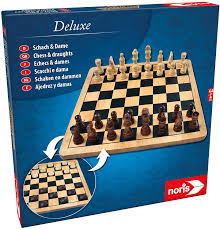 Bei der frage nach guten schachbüchern scheiden sich gewöhnlich die geister und es. Noris 606104577 Deluxe Schach Dame Der Spiele Klassiker In Hochwertiger Holzausfuhrung Mit Holz Figuren Und Brett Ab 6 Jahren Amazon De Spielzeug