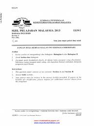 1 hour and 45 minutes Lpkpm Spm 2013 Bahasa Inggeris Kertas 1 2 Tw Compact Fluorescent Lamp Nature