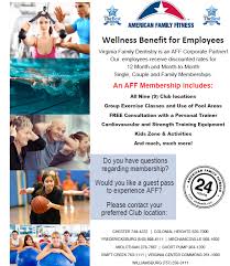 Hours, directions & contact information. American Family Fitness Virginia Family Dentistry