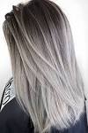 Brown To Silver Balayage