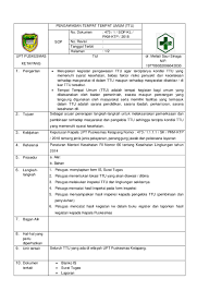 Apoteker ahli pertama april 2020 60. Doc Sop Kesling Triliani Krismidasi Academia Edu