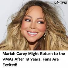 Rumors say music icon Mariah Carey may be coming back to the MTV VMAs — her  first time since 2005! Nothing is confirmed yet, but fans are already  excited just thinking about